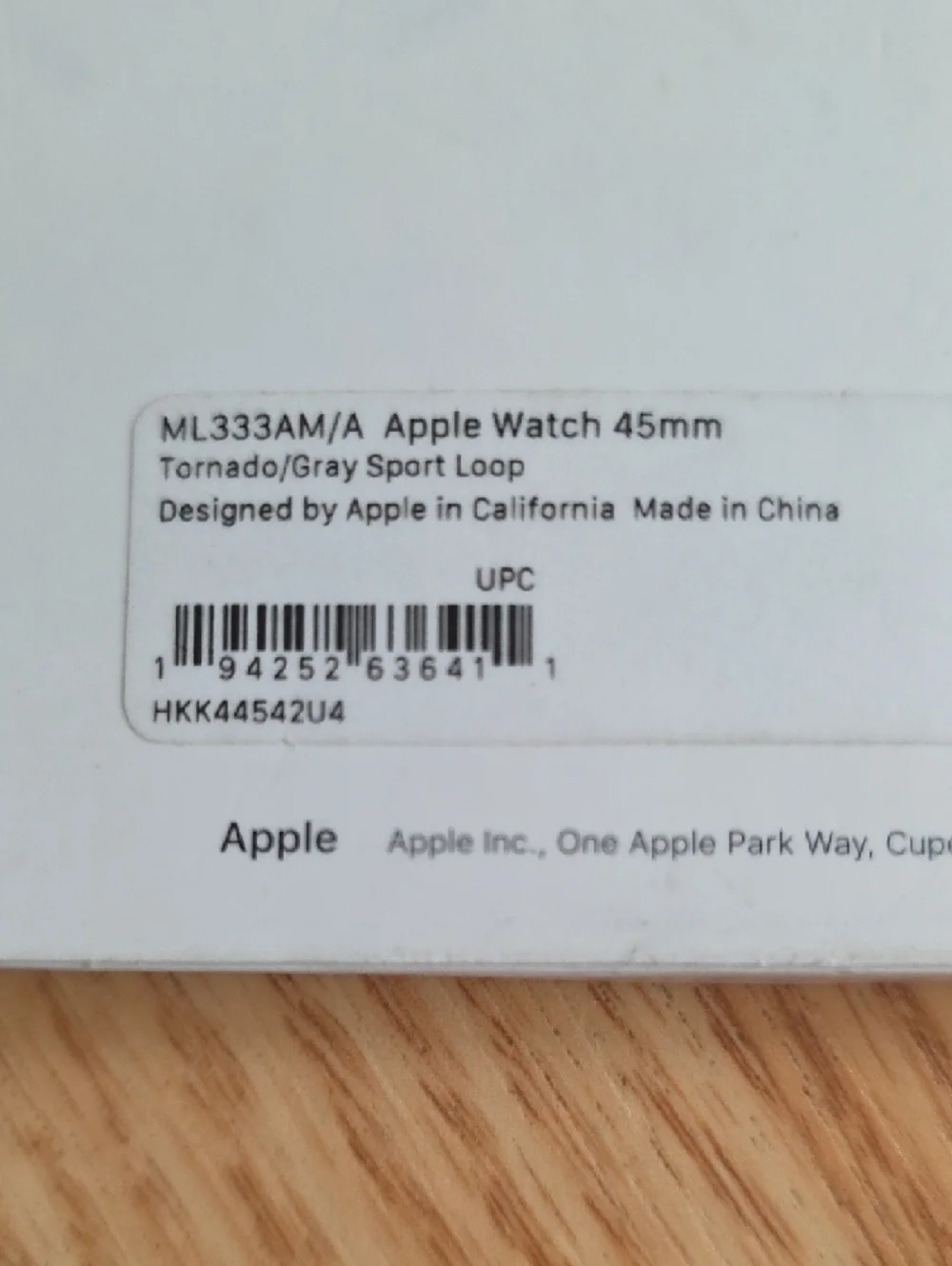 Apple Tornado/Gray Sport Loop Band 45mm